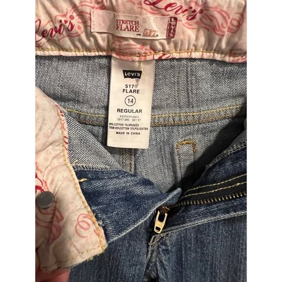 Levi's Flare Jeans - Girl's Regular Size 14 - Picture 3 of 7